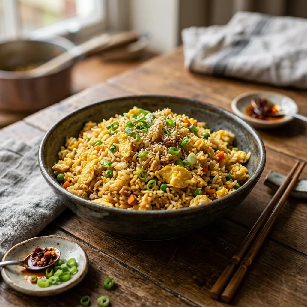 Recipe cover: Weeknight Egg Fried Rice