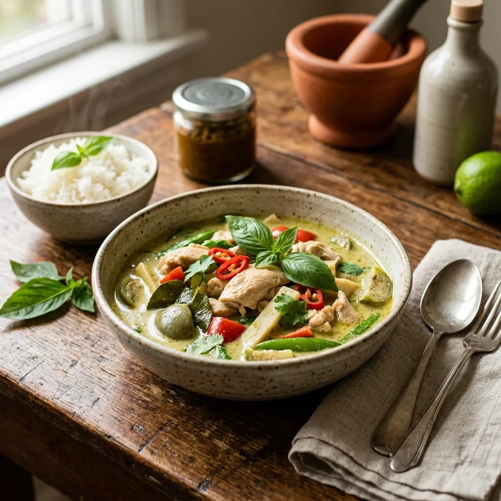 Recipe cover: Thai Green Curry with Chicken