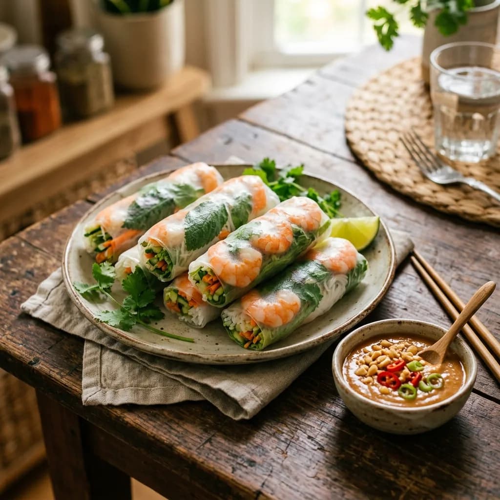 Recipe cover: Vietnamese Fresh Spring Rolls