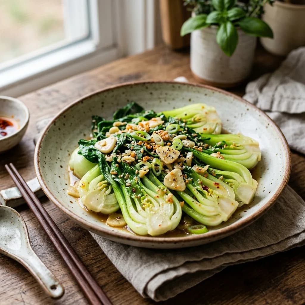 Recipe cover: Garlic Bok Choy Stir-Fry