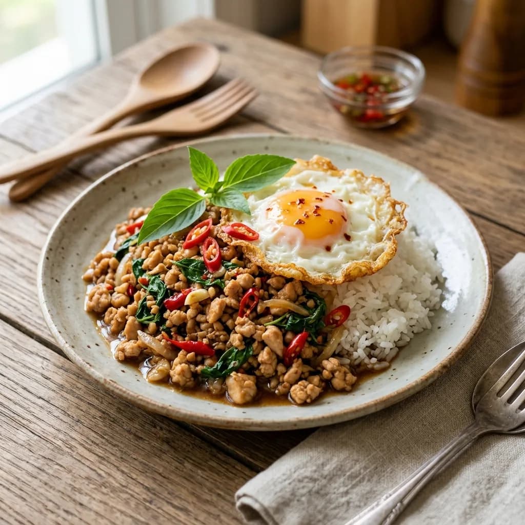 Recipe cover: Thai Basil Chicken (Pad Kra Pao)