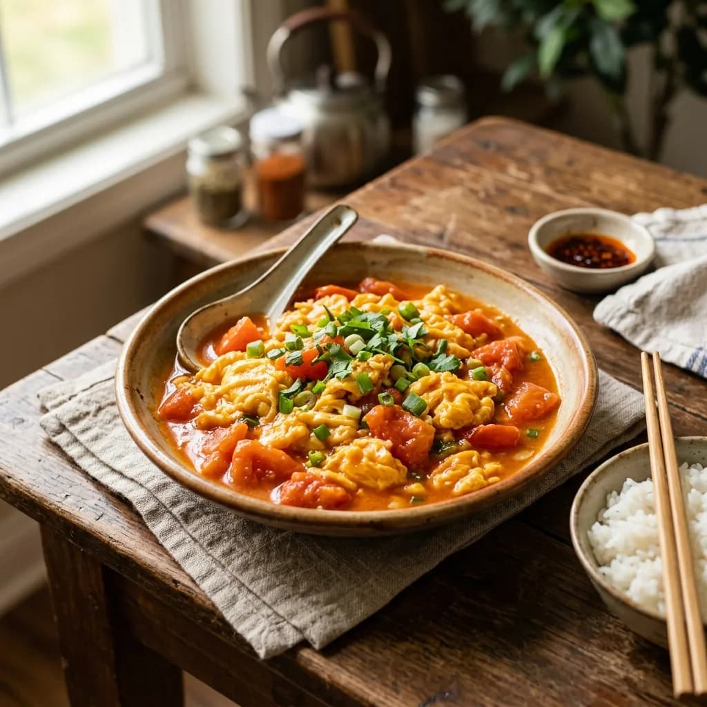 Recipe cover: Tomato and Egg Stir-Fry