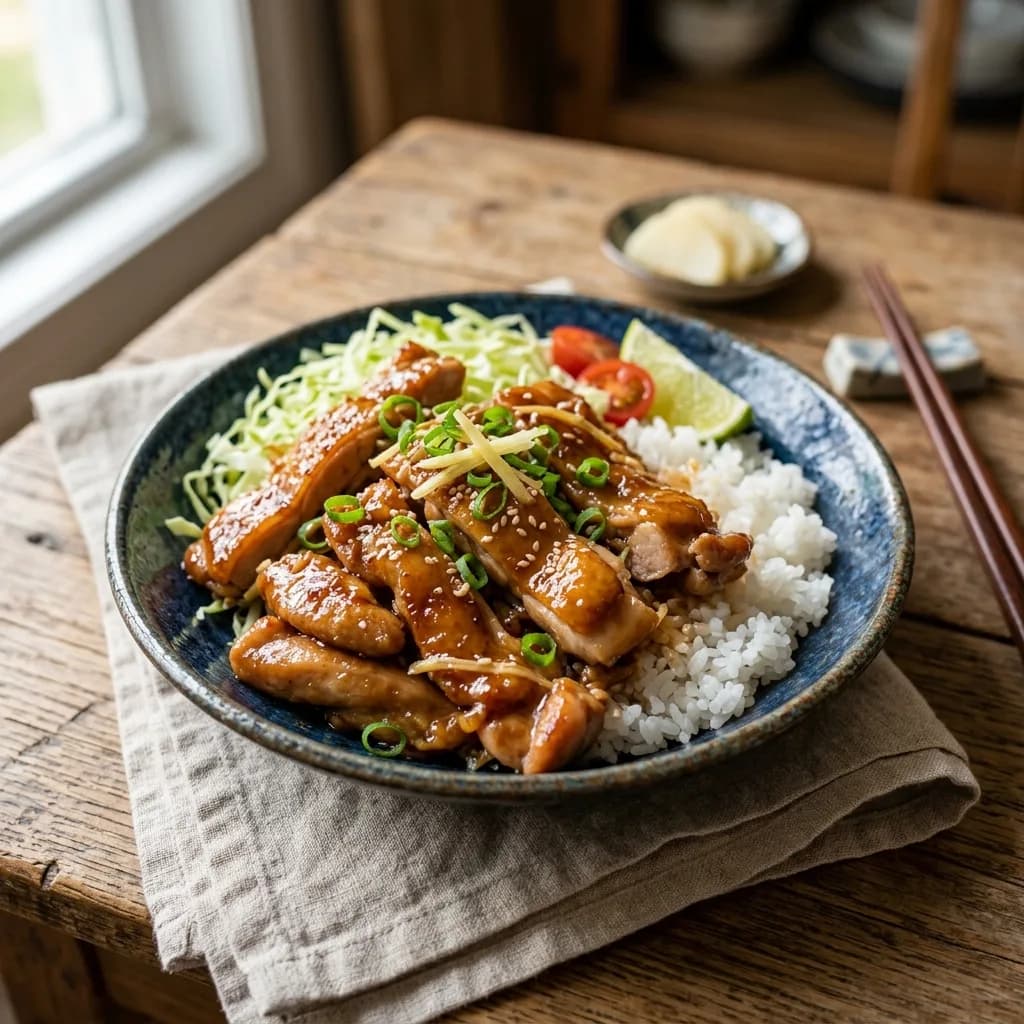 Recipe cover: Honey-Ginger Chicken Shogayaki