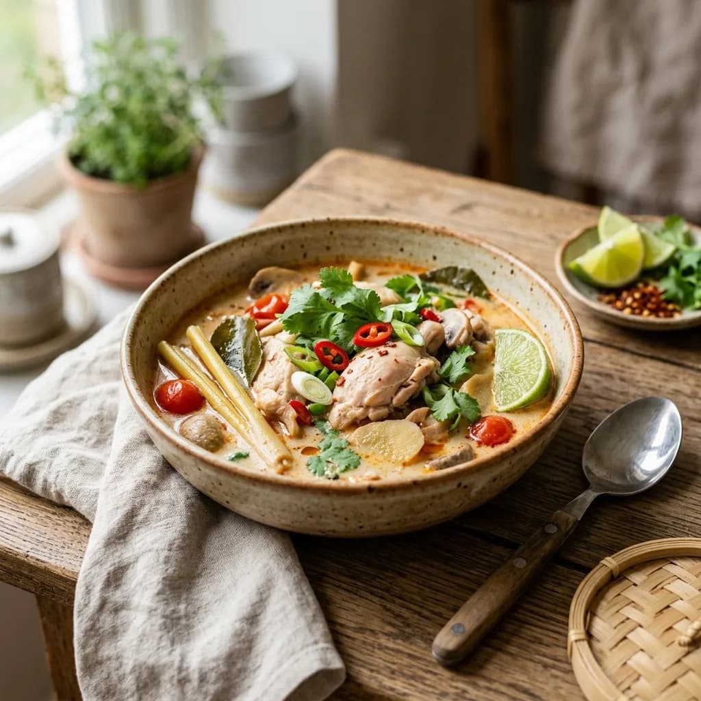 Recipe cover: Thai Coconut Tamarind Chicken Soup