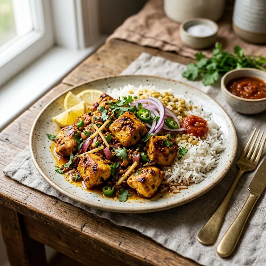 Recipe cover: Kathmandu Pan-Seared Chicken Choila