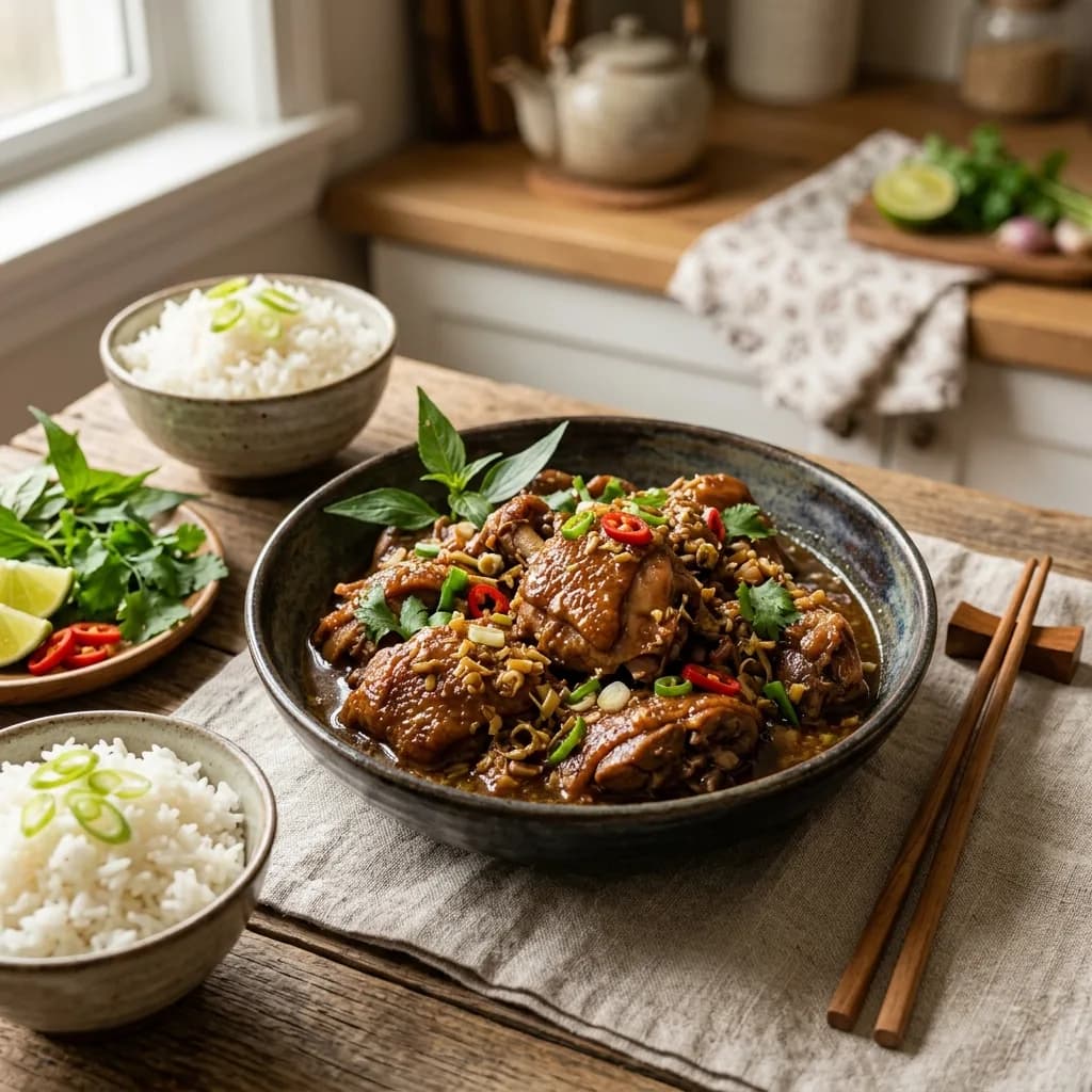 Recipe cover: Vietnamese Lemongrass And Chili Braised Duck