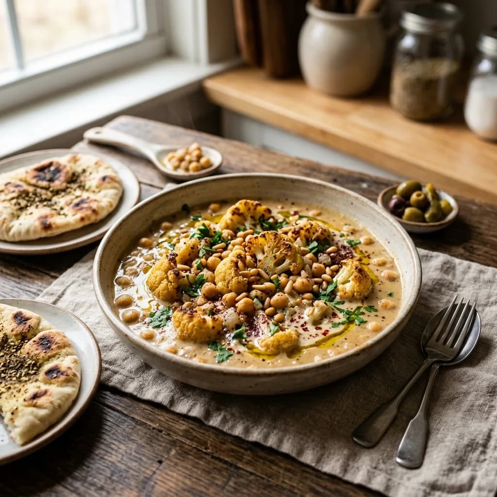Recipe cover: Lebanese Cauliflower And Chickpea Tahini Stew