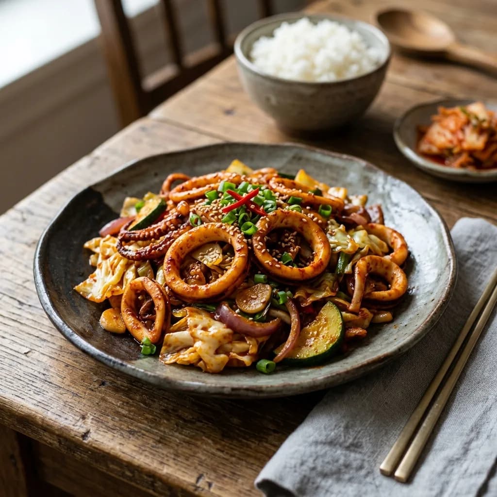 Recipe cover: Spicy Korean Chili Stir-Fried Squid