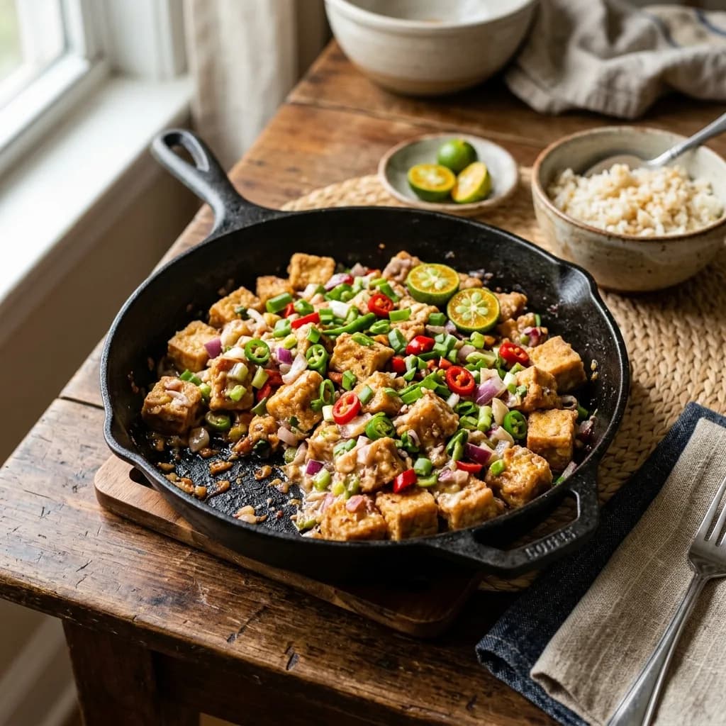 Recipe cover: Sizzling Filipino Tofu Sisig