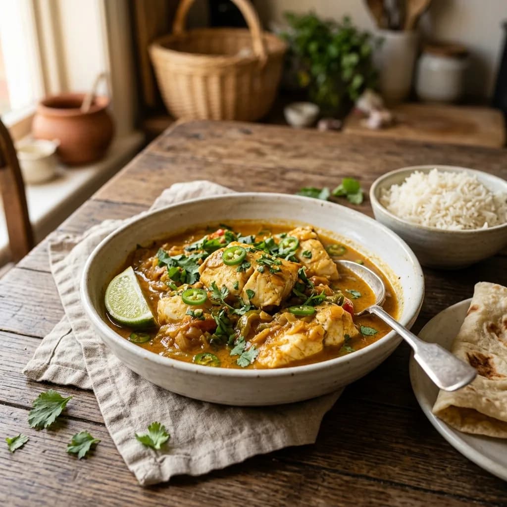 Recipe cover: Somali Coastal Fish Stew With Tamarind And Coconut