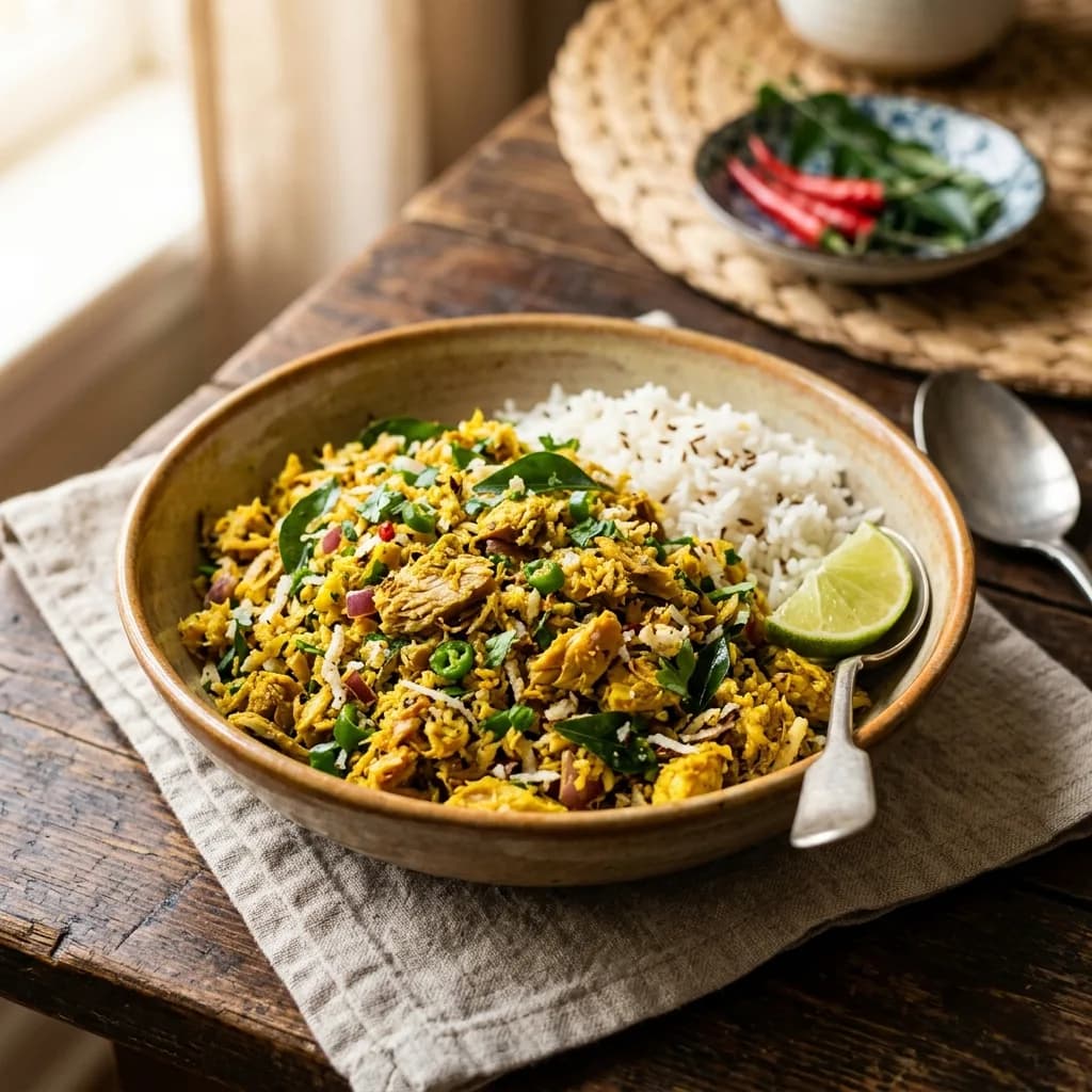 Recipe cover: Sri Lankan Spiced Tuna Coconut Mallung