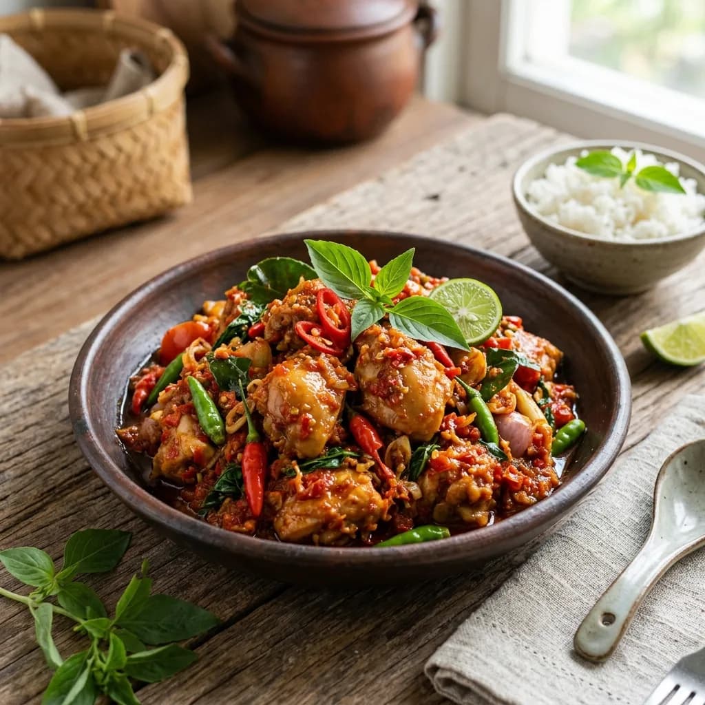 Recipe cover: Ayam Rica-Rica (North Sulawesi Spicy Lemongrass Chicken)