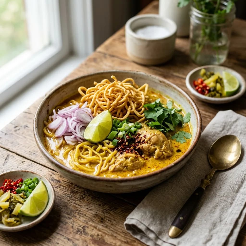 Recipe cover: Northern Thai Coconut Curry Noodles