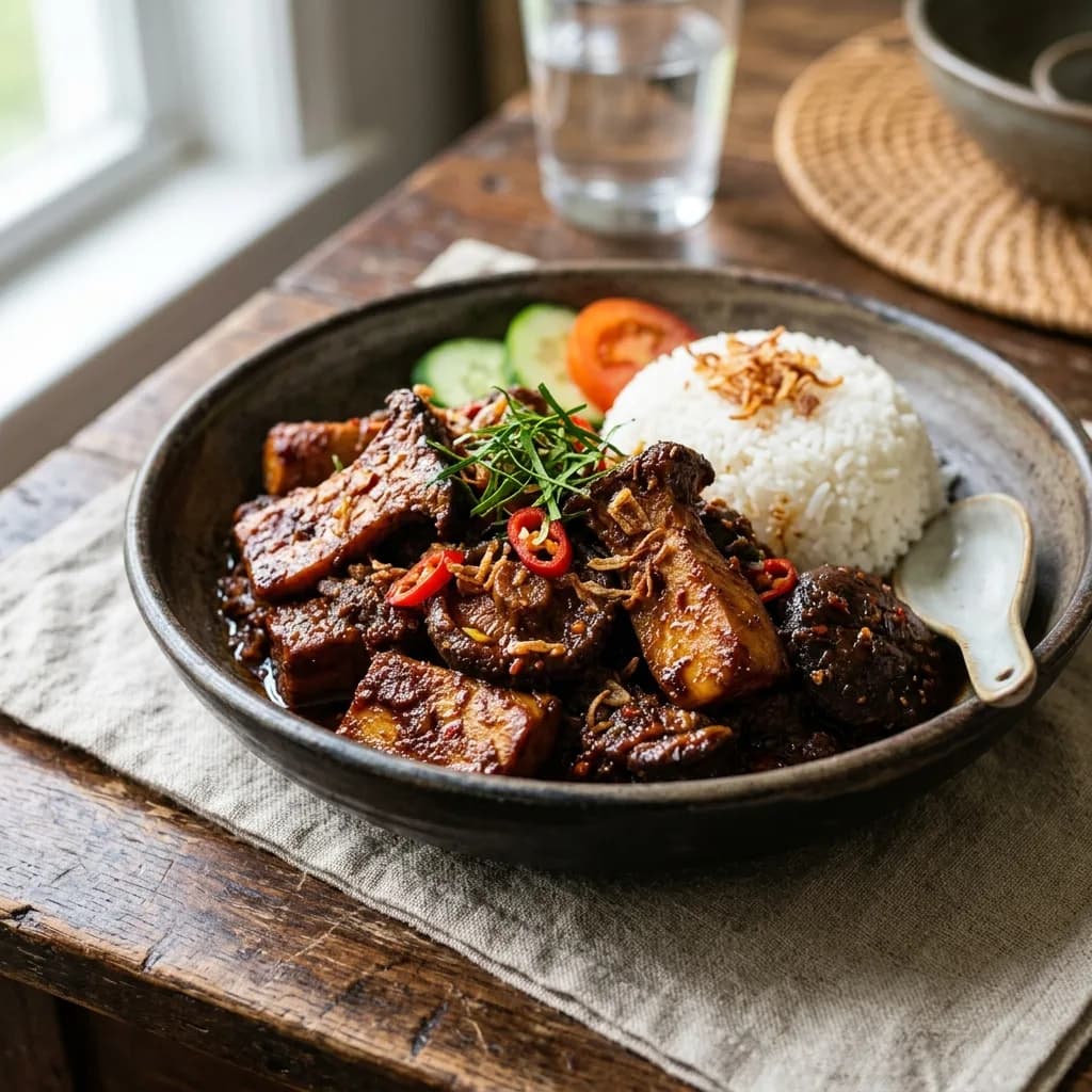 Recipe cover: Rendang Jamur (Caramelized Coconut Mushroom Rendang)