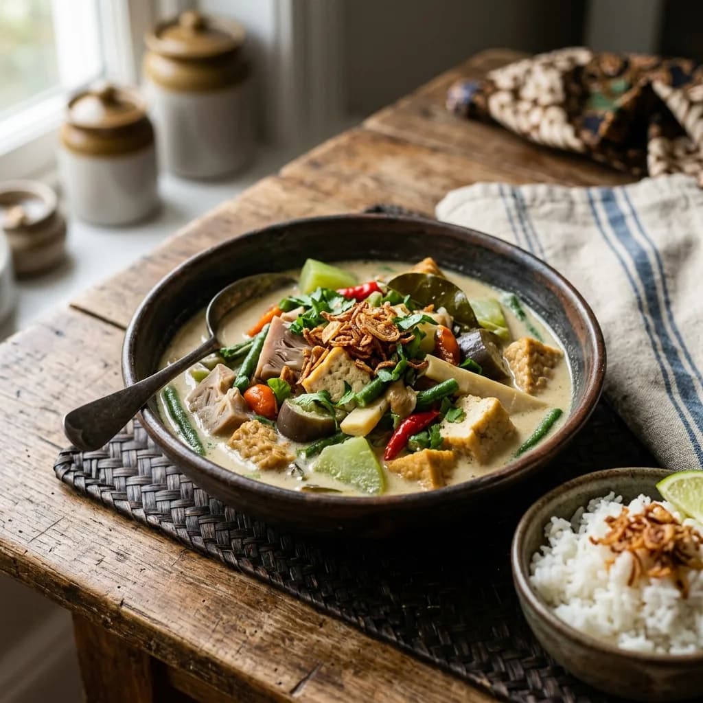 Recipe cover: Sayur Lodeh (Sundanese Coconut Vegetable Stew)