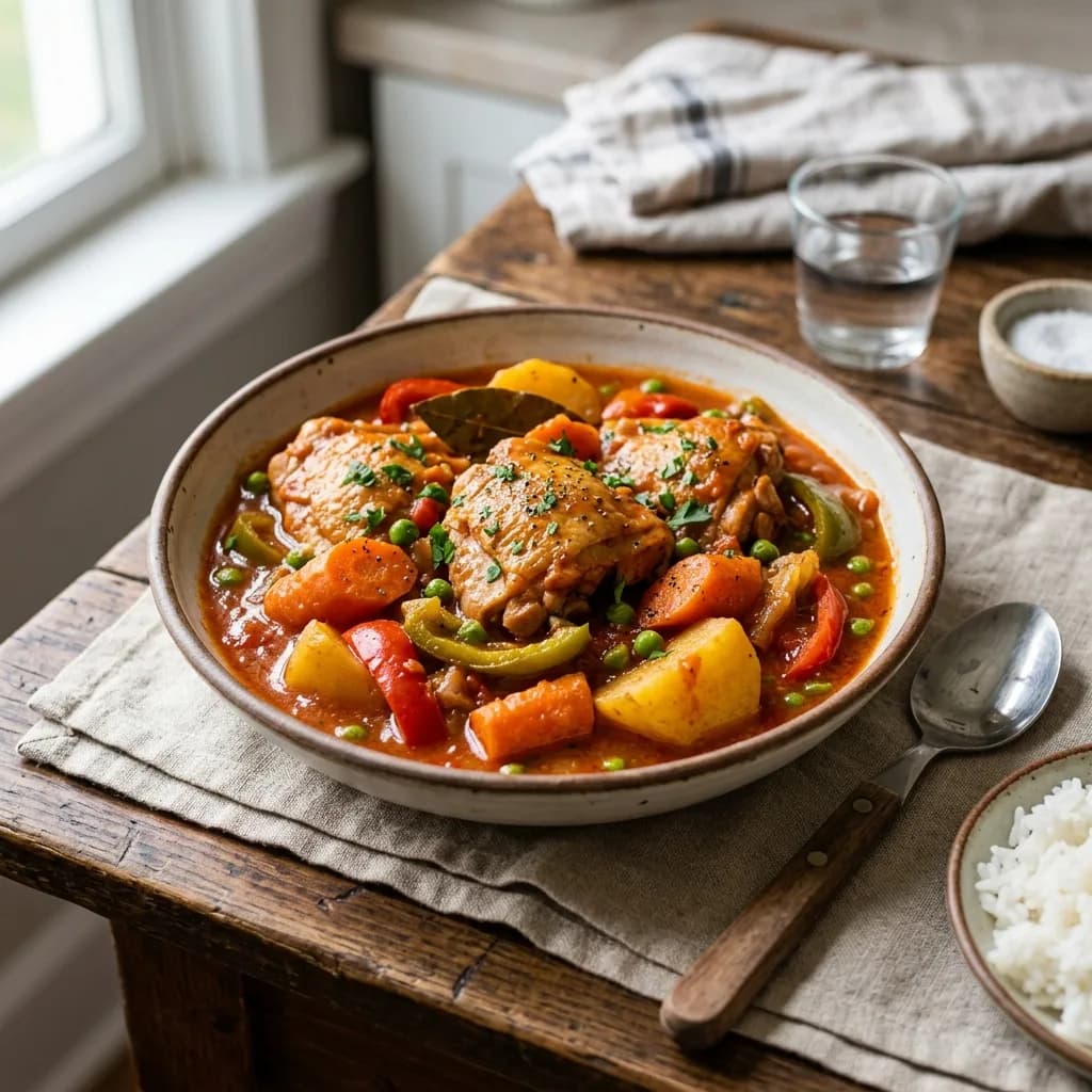 Recipe cover: Filipino Chicken Afritada Stew