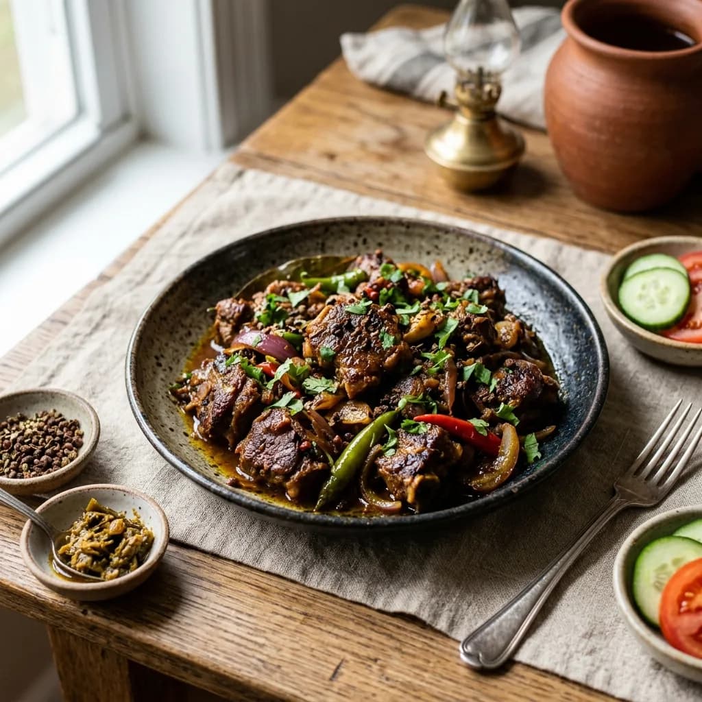 Recipe cover: Nepalese Timur Pepper Lamb Bhutuwa