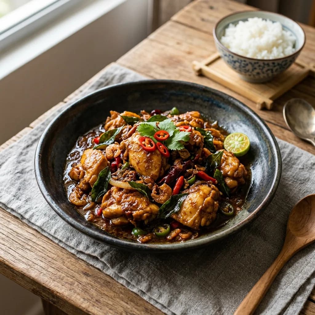 Recipe cover: Ayam Kam Heong