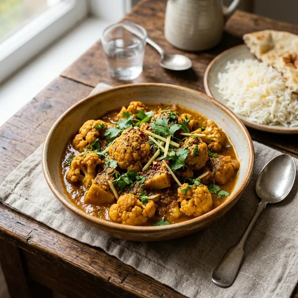 Recipe cover: Afghan Coriander And Ginger Braised Cauliflower
