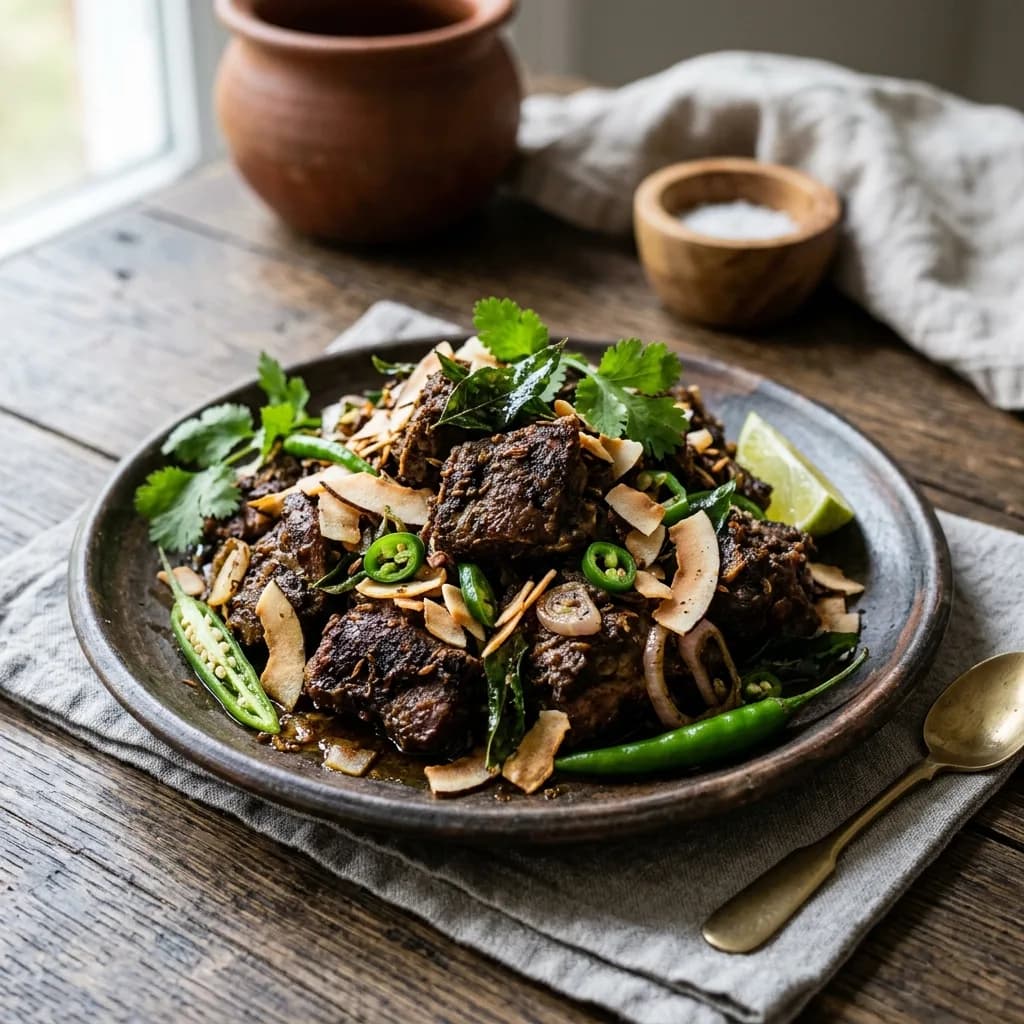 Recipe cover: Sri Lankan Black Spiced Mutton Pan-Sear