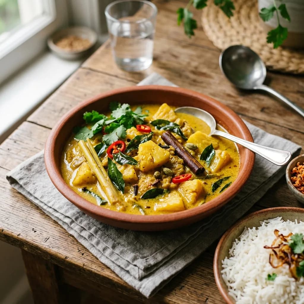 Recipe cover: Sri Lankan Coconut Lemongrass Pineapple Curry