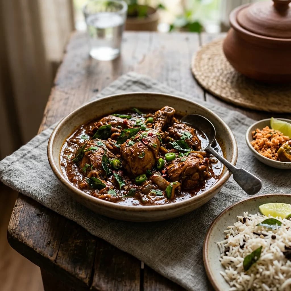 Recipe cover: Sri Lankan Dark Roasted Chicken Curry