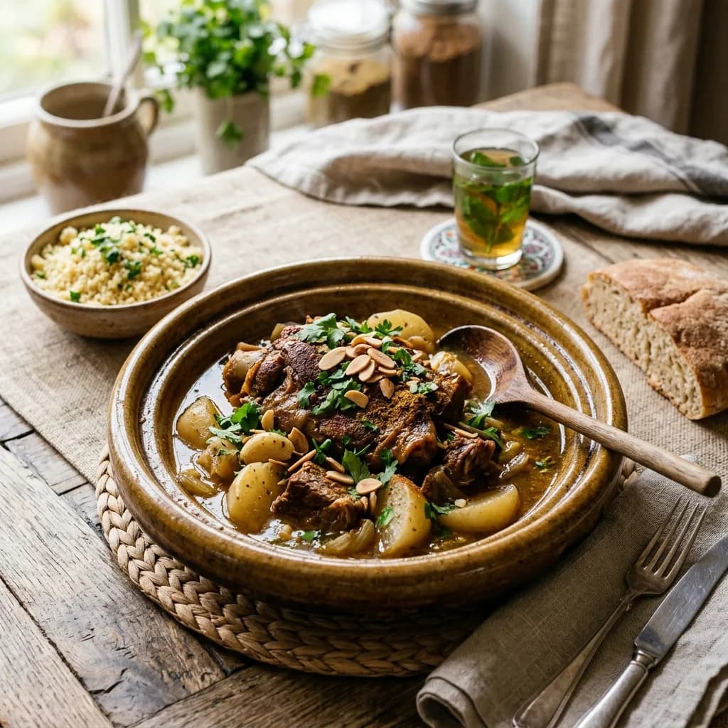 Recipe cover: Moroccan Cumin Spiced Lamb Shoulder With Sweet Turnips