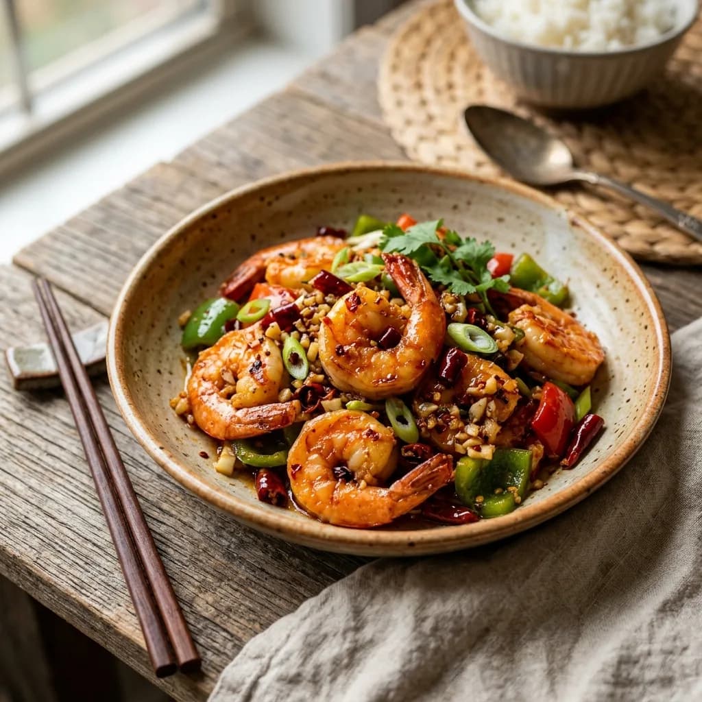 Recipe cover: Hubei Garlic Chili Pepper Shrimp